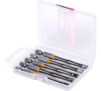 KS Tools 918.3461 - Boîte de 5 Embouts de Vissage à Code Couleur TORSIONpower®, L. 75 mm - 1/4'' - 6 pans, 5 mm