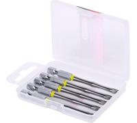 KS Tools 918.3566 - Boîte de 5 Embouts de Vissage à Code Couleur TORSIONpower®, L. 75 mm - 1/4'' - TORX®, T25