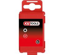 KS Tools 918.3581 - Boîte de 5 Embouts de Vissage à Code Couleur TORSIONpower®, L. 75 mm - 1/4'' - TORX®, T40