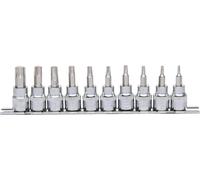 KS TOOLS 918.3939 - Jeu de clés à douilles - 3/8" - 10 têtes/têtes - Acier au chrome-vanadium - DIN 3120 - ISO 1174 - 410 g