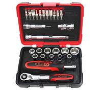 KS Tools 922.0626 Coffret de douilles et accessoires ULTIMATE 1/4'', 27 | Coffret de douilles et accessoires ULTIMATE 1/4'', 27 pièces, outillage professionnel, chrome vanadium