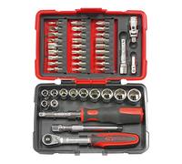 KS Tools - Coffret de douilles et accessoires ULTIMATE 922.0647 1/4'' 44 pièces - Bi-matière