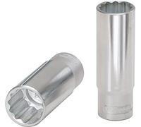 KS Tools 922.1275 - Douille longue 12 pans 1/2'' - 16mm - Gamme ULTIMATE® - En Chrome Vanadium - Finition chromée satinée