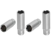 KS Tools 922.1427 - Douille longue 6 pans 1/4'' - 7mm - Gamme ULTIMATE® - En Chrome Vanadium - Finition chromée satinée (Lot de 2)