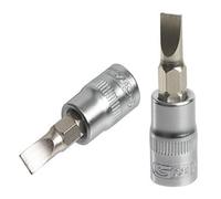 KS Tools 922.1488 - Douille tournevis Fente 1/4'', L.37 mm - 5,5 mm - Gamme ULTIMATE® - En Chrome Vanadium - Finition chromée satinée