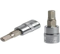 KS Tools 922.1662 - Douille tournevis 6 pans 1/2'', L.55 mm - 6 mm - Version courte - Gamme ULTIMATE® - En Chrome Vanadium - Finition chromée satinée