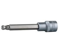 KS Tools 922.1755 - Douille tournevis 6 pans à tête sphérique 1/2'', L.110 mm - 5 mm - Version longue - Gamme ULTIMATE® - En Chrome Vanadium - Finition chromée satinée
