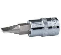 KS Tools 922.1770 - Douille tournevis fente 1/2'', L.60 mm - 10 mm - Gamme ULTIMATE® - En Chrome Vanadium - Finition chromée satinée