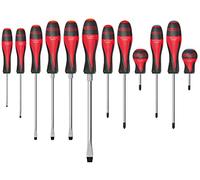 KS Tools – Jeu de 12 tournevis ULTIMATE 922.6080 – Fente, PH, PZ, manche tri-matière, acier trempé