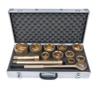 KS Tools 963.1067 - Coffret de douilles 1'' - Gamme BRONZEplus - 6 pans - En Aluminium Bronze - Antidéflagrant - 13 pièces