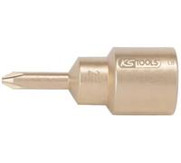 KS Tools 963.1299 - Douille tournevis 1/2" PH4, 60mm - Gamme BRONZEplus - Alliage en Aluminium Bronze - Antidéflagrant