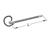 KS Tools 963.1719 haîne - Diamètre 100mm, 915mm - Gamme BRONZEplus - Travail similaire au cliquet - Antidéflagrant - Alliage Aluminium-Bronze