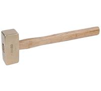 KS Tools Marteau BRONZEplus 1500 g – Manche en hickory – Alliage aluminium-bronze antidéflagrant