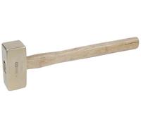 KS Tools 963.2060 - Massette - Manche Hickory - Tête 10000g, 900mm - Gamme BRONZEplus - Antidéflagrant - Alliage Aluminium-Bronze