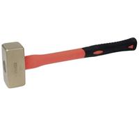 KS Tools 963.2065 - Massette - Manche tri-matière - Tête 2500g, 400mm - Gamme BRONZEplus - Antidéflagrant - Alliage Aluminium-Bronze