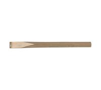 KS Tools 963.2482 - Bédane - L. 300 x H. 17mm - 6 pans - Tranchant libre d'arête - Gamme BRONZEplus - Antidéflagrant - Alliage Aluminium-Bronze