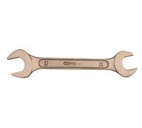 KS Tools 963.7042 - Clé à fourches - 25x28 mm, 270mm - Gamme BRONZEplus - Fourche inclinée à 15° - Antidéflagrant - Alliage Aluminium-Bronze