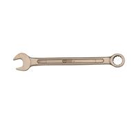KS Tools 963.7301 - Clé mixte - 75 mm, 680mm - Gamme BRONZEplus - Fourche inclinée à 15° - Antidéflagrant - Alliage Aluminium-Bronze