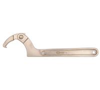 KS Tools 963.8207 - Clé à ergots articulée - 32-75, 205mm - Gamme BRONZEplus - Antidéflagrant - Alliage Aluminium-Bronze