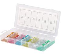 KS Tools – Boîte de rangement 970.0280 – Assortiment 120 mini-fusibles plats