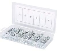 KS Tools Boîte de rangement 970.0470 – Assortiment écrous à oreilles 150 pièces M4–M10 Gris