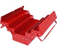 KS Tools - 999.0125 - Caisse à outils métallique - Coffret 5 compartiments - L.550 mm - Boîte à outils chantier et bricolage - Caisse métallique pour rangement et transport