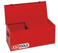 KS Tools 999.0185 - Coffre de chantier avec plateau - 850 x 350 x 350 mmFermeture métallique - Cadenassable - Poignées renforcées - Plateau amovible inclus