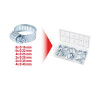 KS Tools Assortiment de colliers de serrage, Ø 16-40mm, 26 pcs. Quantité:1