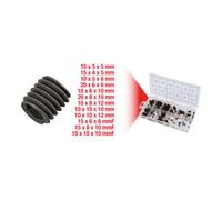 KS Tools Assortiment de vis sans tête 970.0400 – 160 pièces, noir