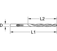 KS TOOLS BERYLLIUMplus Foret hélicoïdal Ø 9 mm ( 962.9609 )