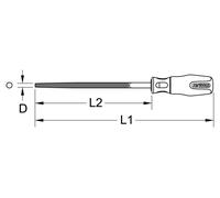 KS TOOLS BERYLLIUMplus lime ronde taille 3 - 962.7202