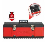 KS Tools Boîte à outils bimatière 850.0350 – 47×23,8×20,3 cm, métal/PVC, cadenassable