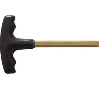 KS Tools BRONZEplus Clé mâle coudée pour vis à six pans creux avec poignée en T 14 mm