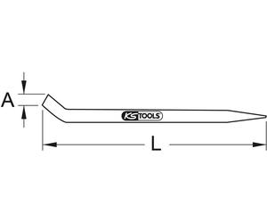 KS Tools BRONZEplus Fer de montage 300 mm