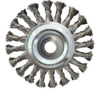 KS TOOLS Brosse circulaire en fil d'acier inoxydable 0,5mm, Ø 125mm 340.0047