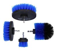 Brilliant Tools - Jeu de brosses pour perceuse BT103110-4 - Poils durs et souples - 4 pièces