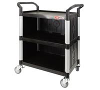 KS Tools Chariot de service pour atelier 800.0021 avec habillage plastique noir-argent