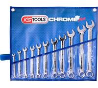 KS TOOLS CHROMEplus Jeu de clés mixtes, coudées, 11 pces pouces ( 518.3000 )