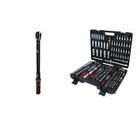 KS TOOLS ynamométrique Gamme Ergotorque Précision - Clef Dynamometrique 1/2'' à Cliquet Réversible - 40-200 Nm & Caisse à Outils Complète en Coffret Douille de 1/4", 3/8" et 1/2" - 195 Pièces