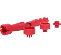 KS TOOLS Werkzeuge-Maschinen GmbH WC-Sitz Montageschlüssel-Satz, 4-tlg (123.0035)