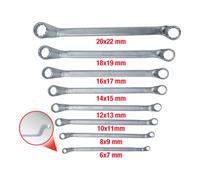 KS Tools Clés polygonales contre-coudées, 8 pcs. 6-22mm Quantité:1