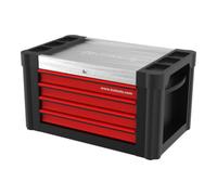 KS Tools Coffre de servante d'atelier PERFORMANCEplus, 4 tiroirs, noir/rouge KS Tools Quantité:1