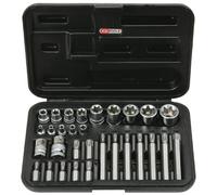 Coffret TORX® percé, 1/4" - 3/8" - 1/2" - E4 à E24 - T20 à T55 - 30 pcs KS TOOLS 922.4301