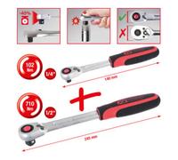 KS Tools Coffret de cliquets réversibles SlimPOWER, 2 pcs. 1/4"+1/2" Quantité:1