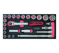 Ks tools coffret de douilles 6 pans 1/2" - 24 pièces