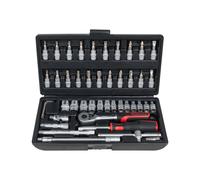 KS TOOLS Coffret de douilles et accessoires 1/4" 46 pièces 911.0646