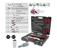KS Tools Coffret de douilles et cliquets KS Tools 1/4" + 1/2" CHROMEplus ® Quantité:1