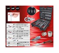 KS Tools Coffret de douilles KS Tools 1/4"+3/8"+1/2" 216 pièces Quantité:1