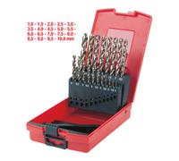 KS Tools Coffret de forets HSS-G Co 5, en box PVC 19 pcs. 1-10mm Quantité:1