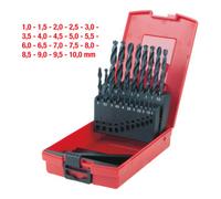 KS Tools Coffret de forets HSS-R laminés, 19 pcs, en box PVC, 1-10mm Quantité:1